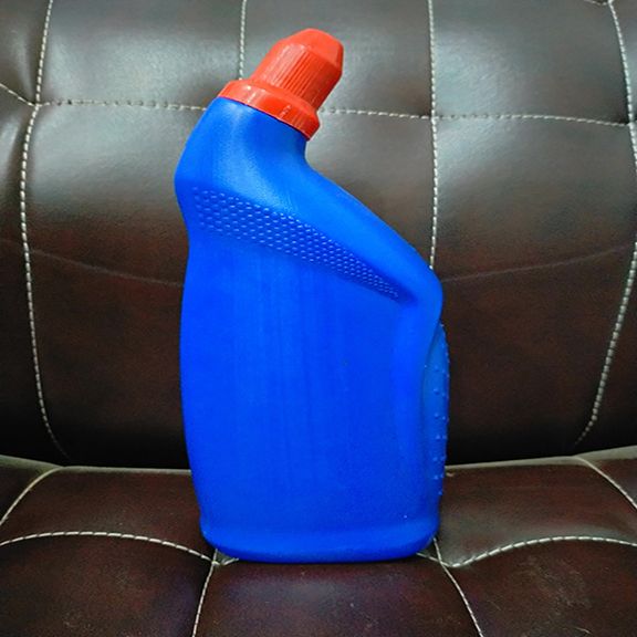 Angled-neck cleaner bottle